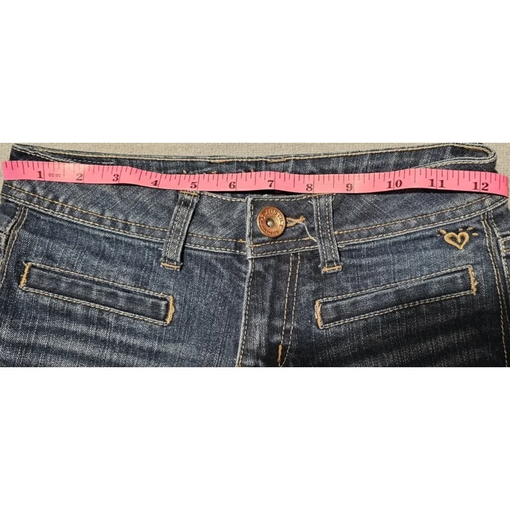 Justice Girls Simply Low Premium Jeans Size 10R Bootcut Medium Wash Blue Denim